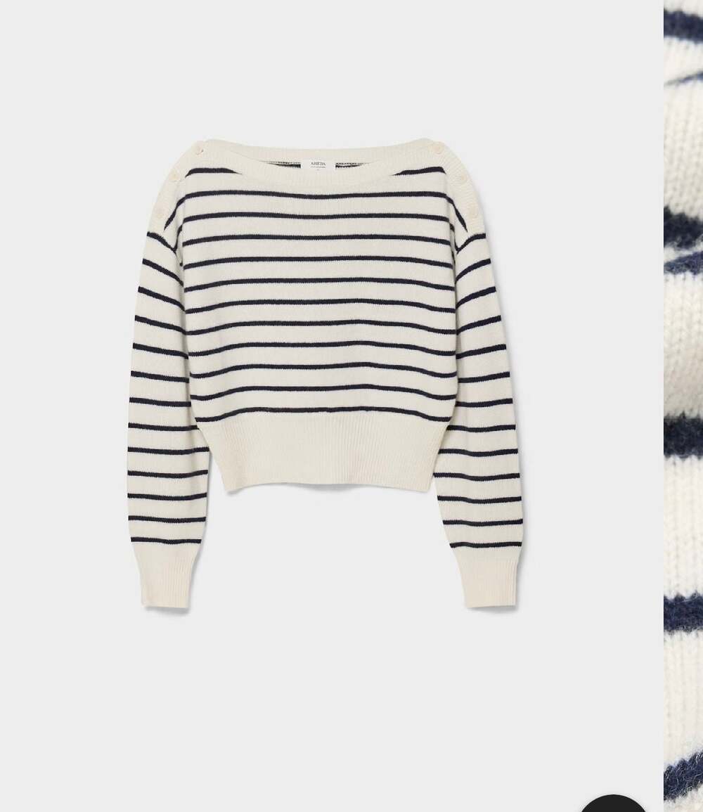 Aritzia Essential Wool Cashmere Gable Sweater Sz Medium